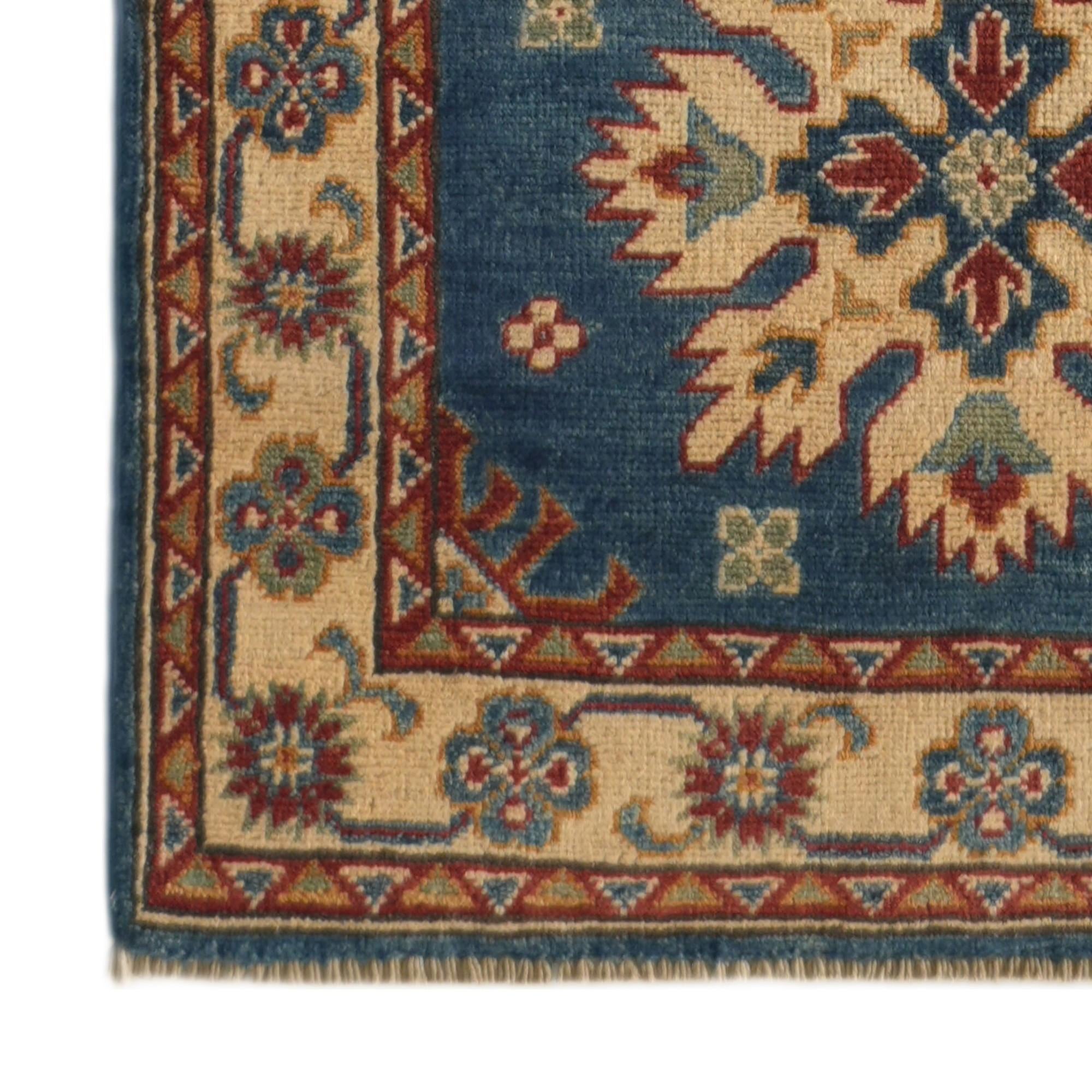 85cm x 310cm anudado a mano Kazak Alfombra Pasillera
