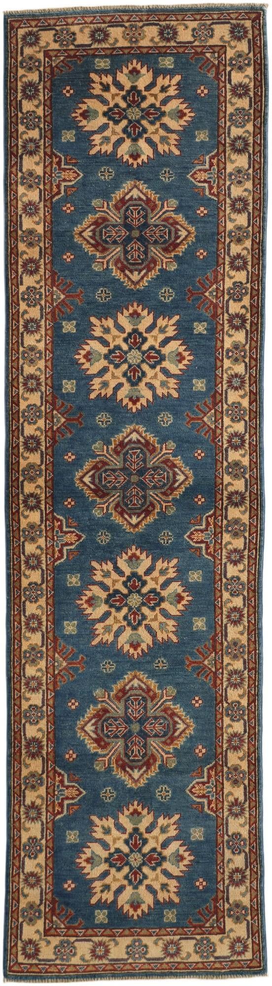 85cm x 310cm anudado a mano Kazak Alfombra Pasillera