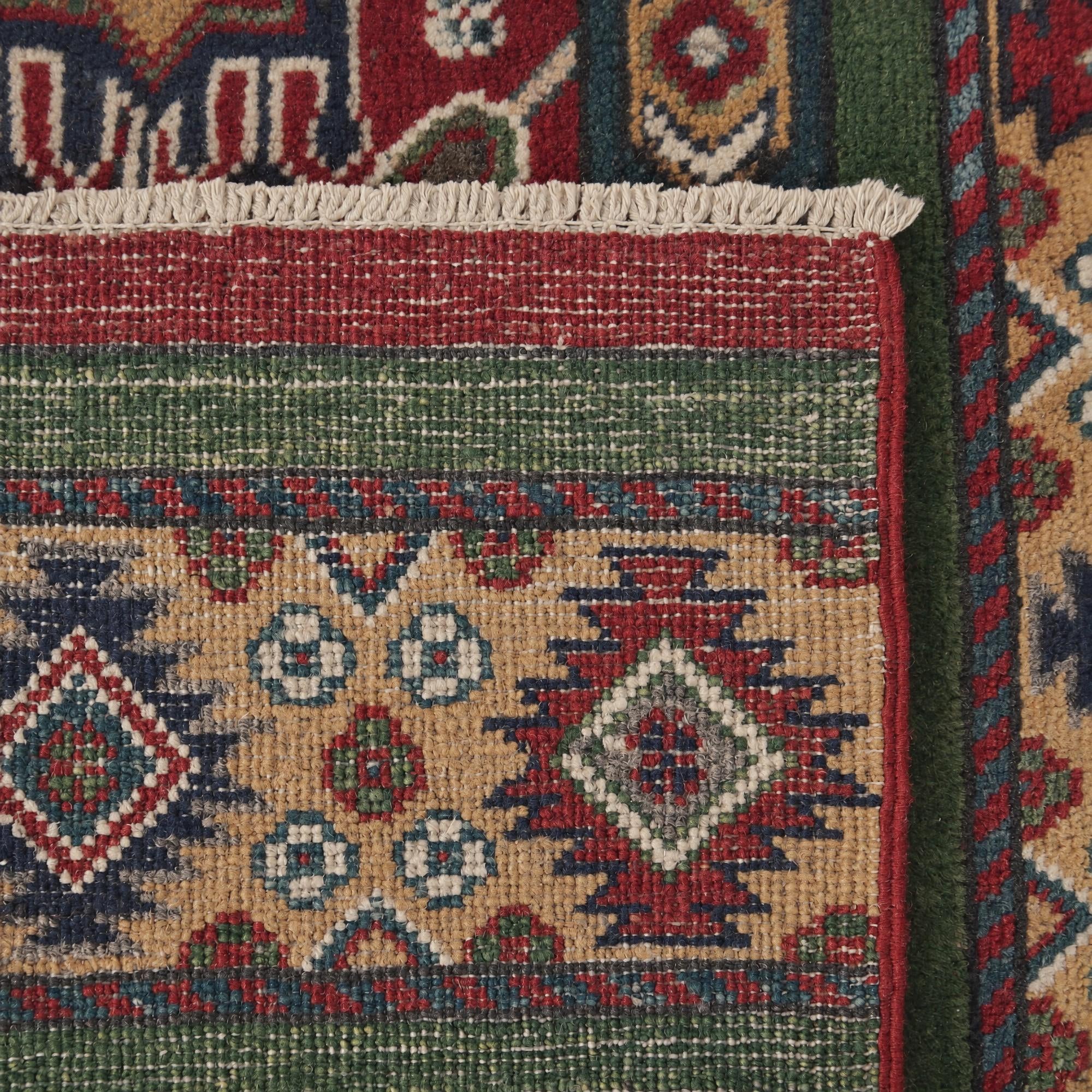 80cm x 300cm anudado a mano Kazak Alfombra Pasillera