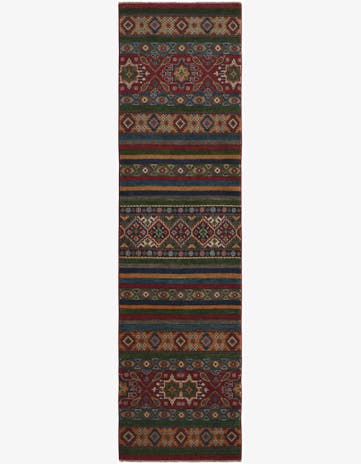2' 7 x 9' 9 Hand Knotted Kazak Runner Rug