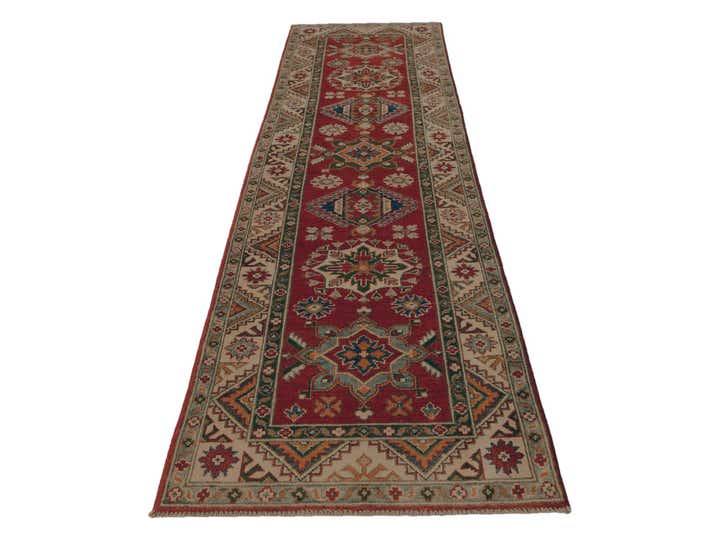 2' 8 x 10' 7 Hand Knotted Kazak Runner Rug
