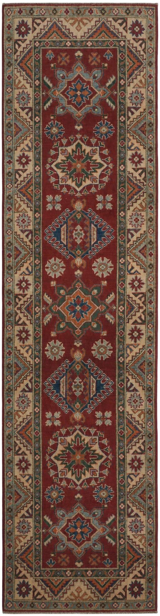 2' 8 x 10' 7 Hand Knotted Kazak Runner Rug