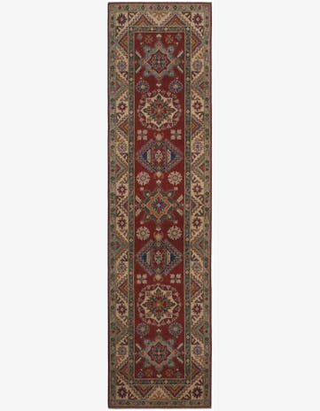 2' 8 x 10' 7 Hand Knotted Kazak Runner Rug