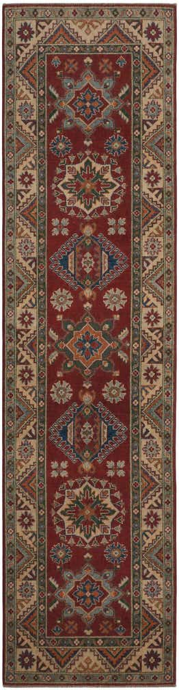 2' 8 x 10' 7 Hand Knotted Kazak Runner Rug