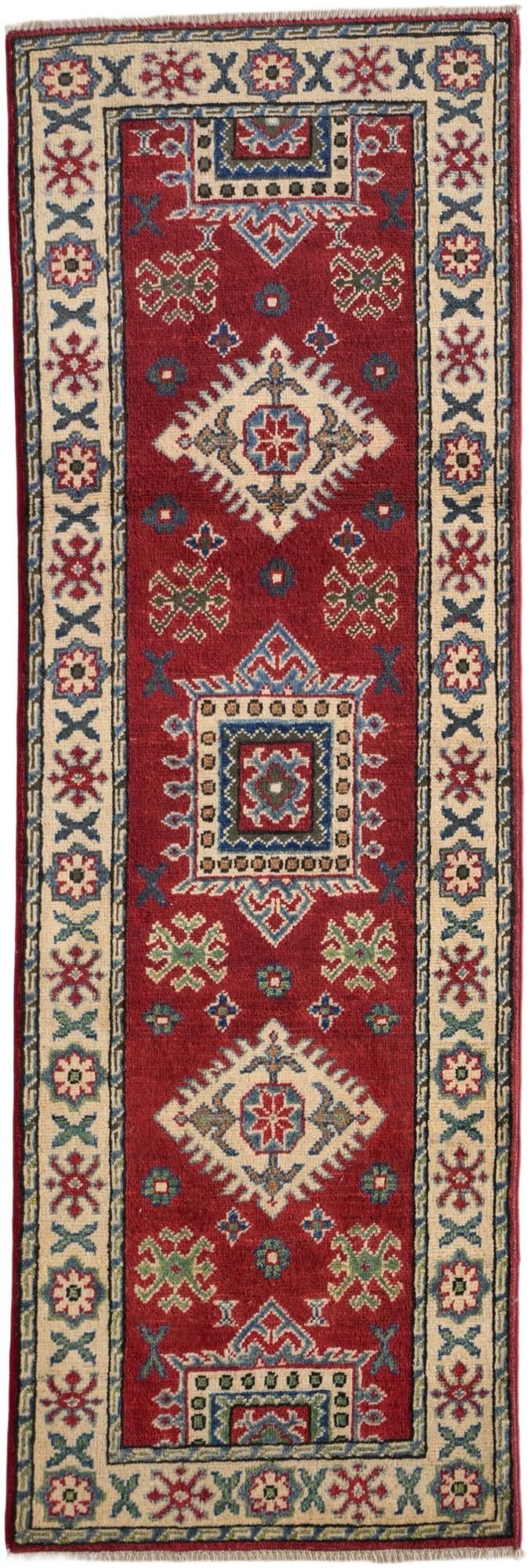 2' 1 x 6' 2 Hand Knotted Kazak Runner Rug