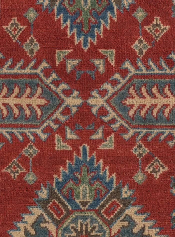 Detail image of 2' 7 x 9' 9 Hand Knotted Kazak Runner Rug