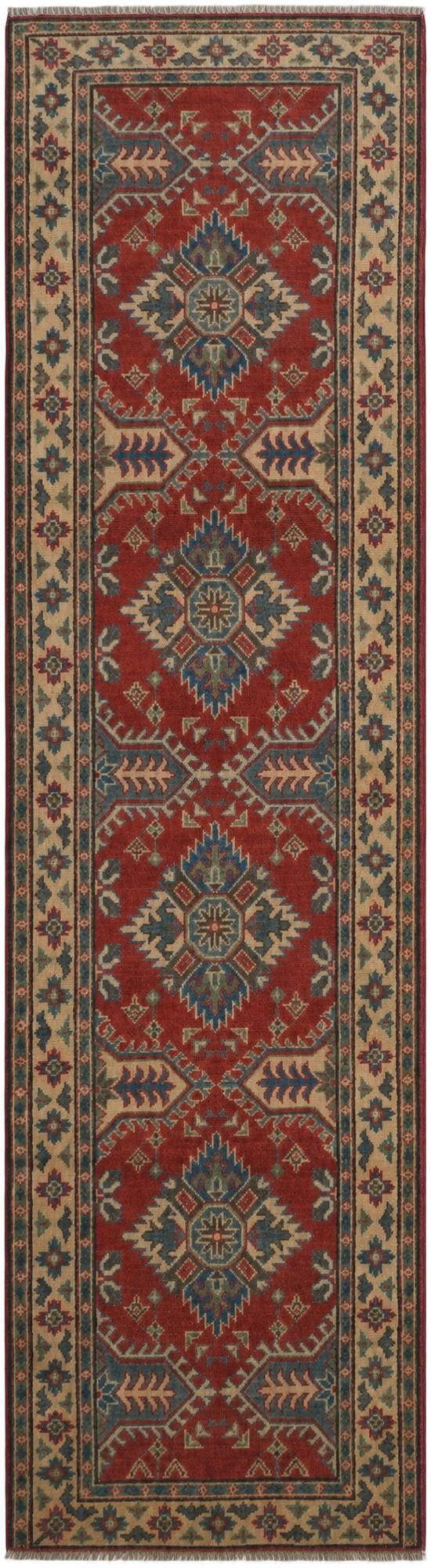 2' 7 x 9' 9 Hand Knotted Kazak Runner Rug