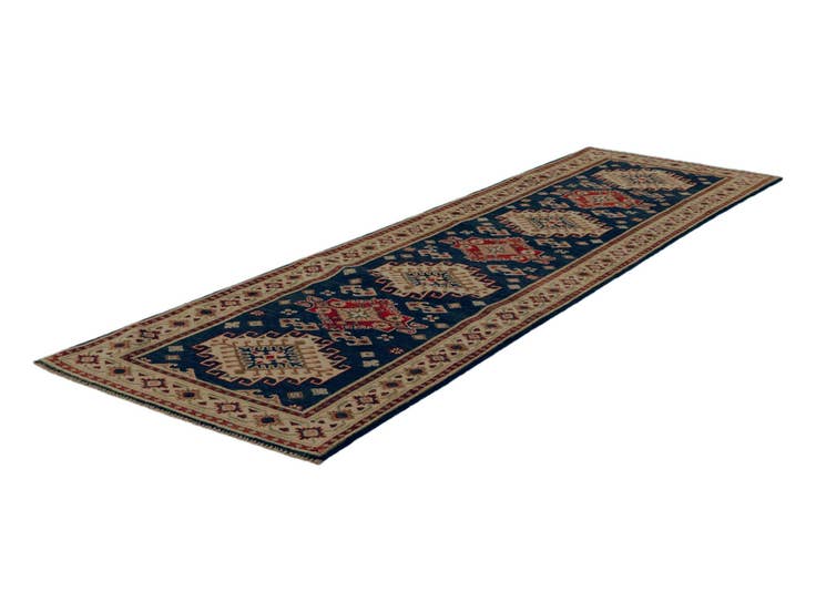 Detail image of 2' 9 x 9' 9 Hand Knotted Kazak Runner Rug