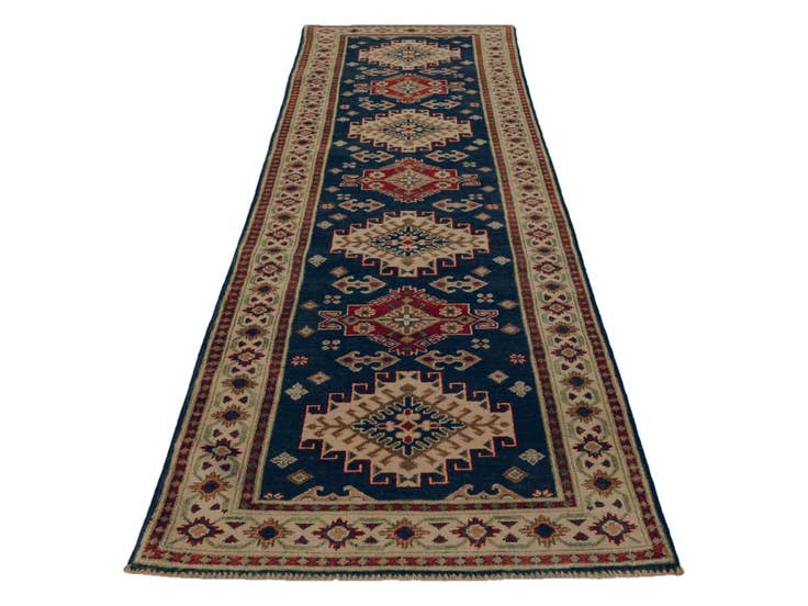 Detail image of 2' 9 x 9' 9 Hand Knotted Kazak Runner Rug