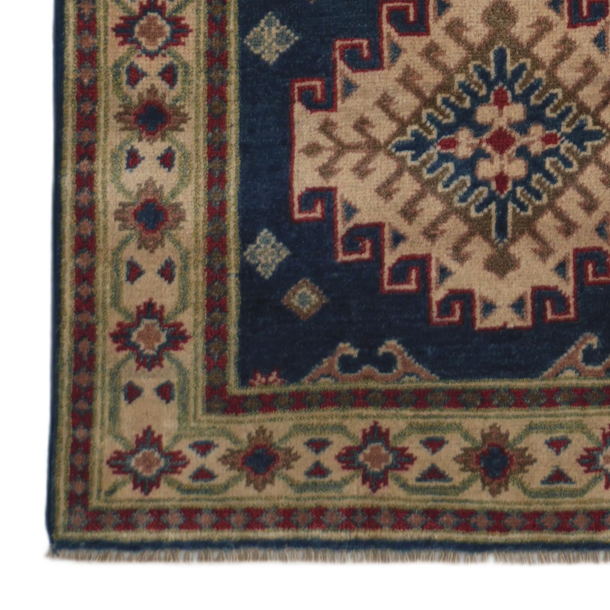 2' 9 x 9' 9 Hand Knotted Kazak Runner Rug