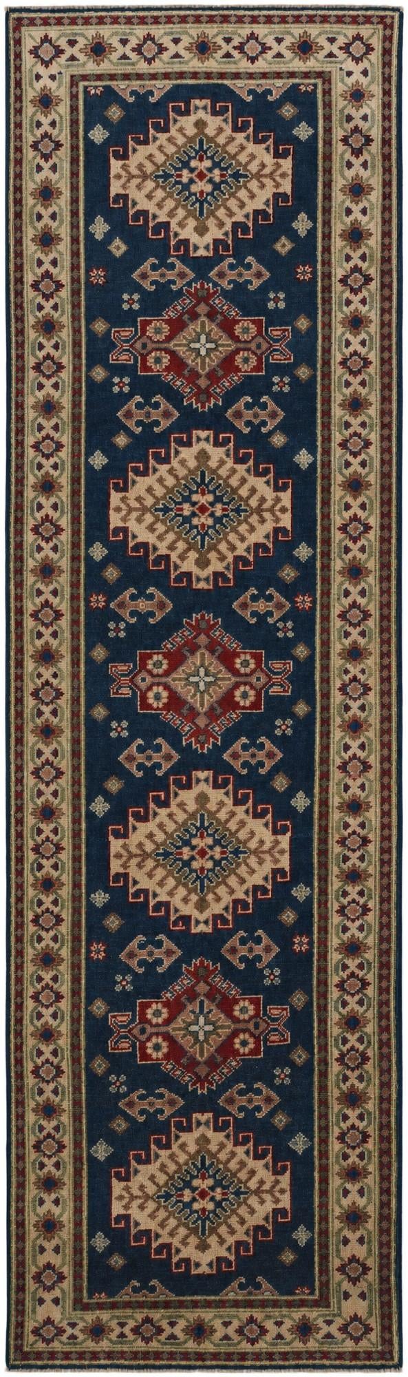 2' 9 x 9' 9 Hand Knotted Kazak Runner Rug
