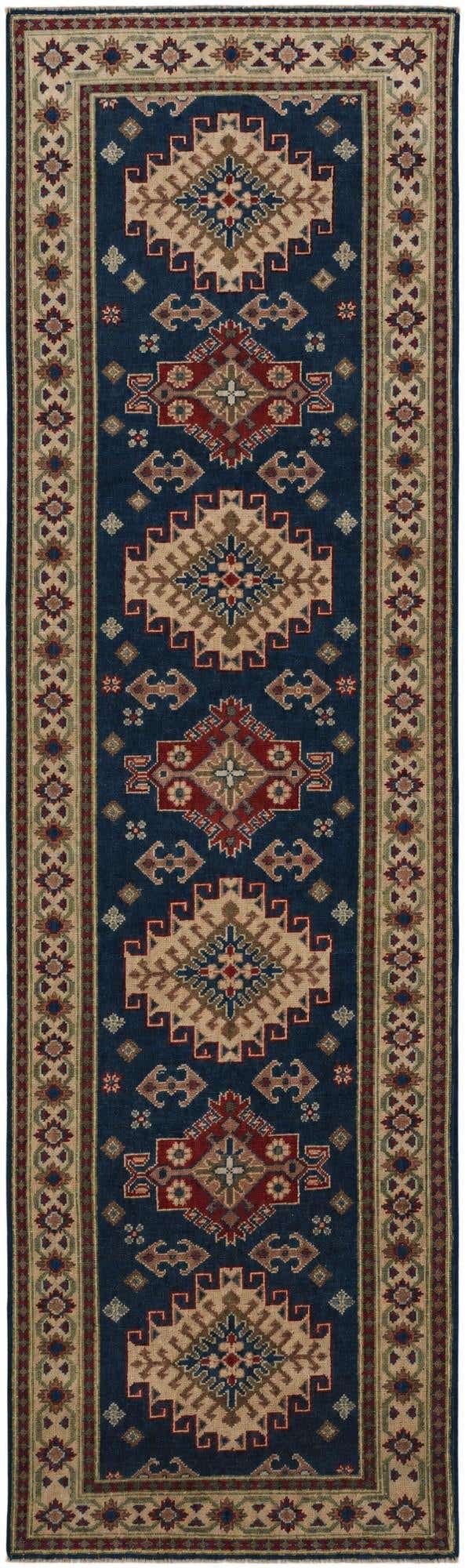2' 9 x 9' 9 Hand Knotted Kazak Runner Rug