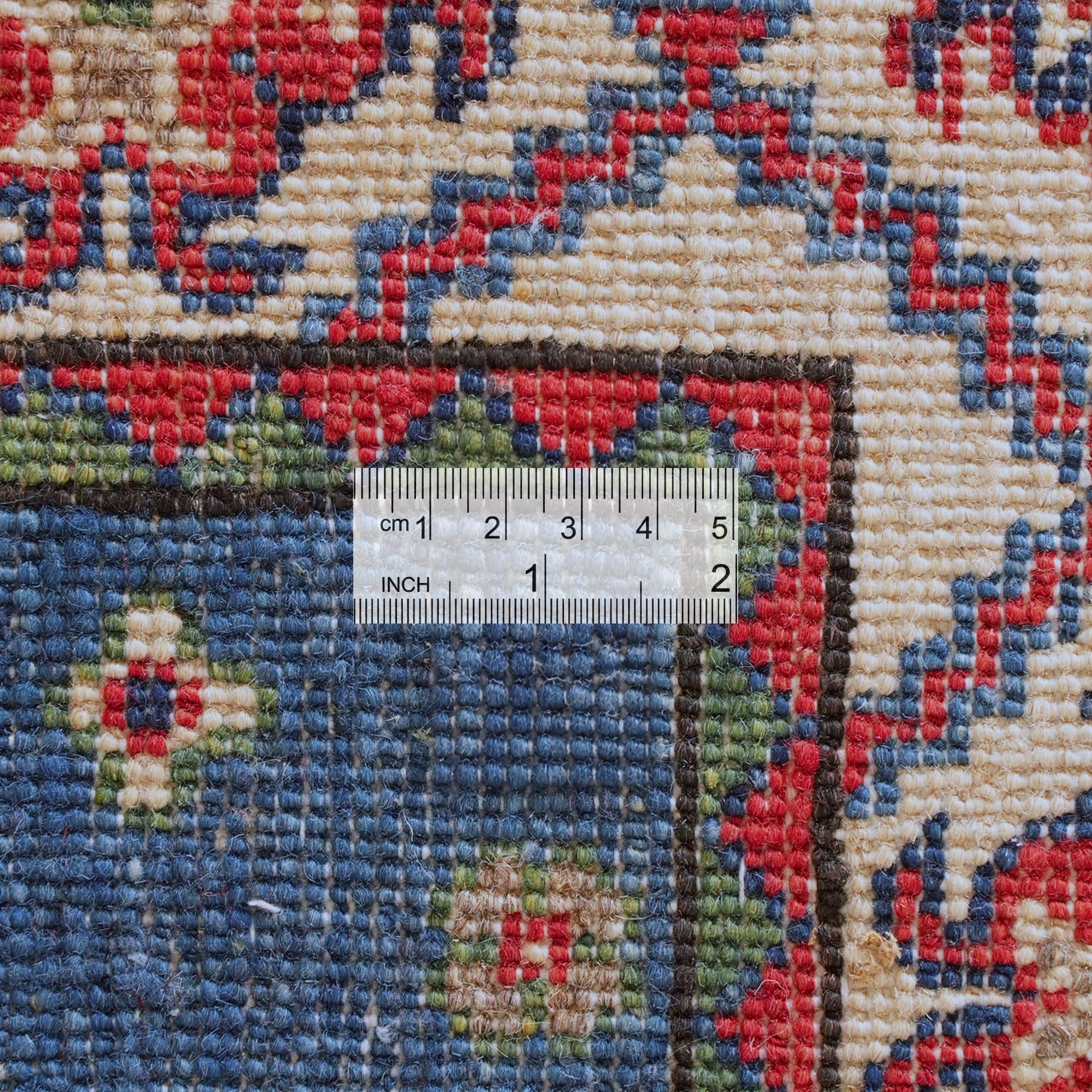 Detail image 9 of 10: 2' 7 x 6' 6 Hand Knotted Kazak Runner Rug