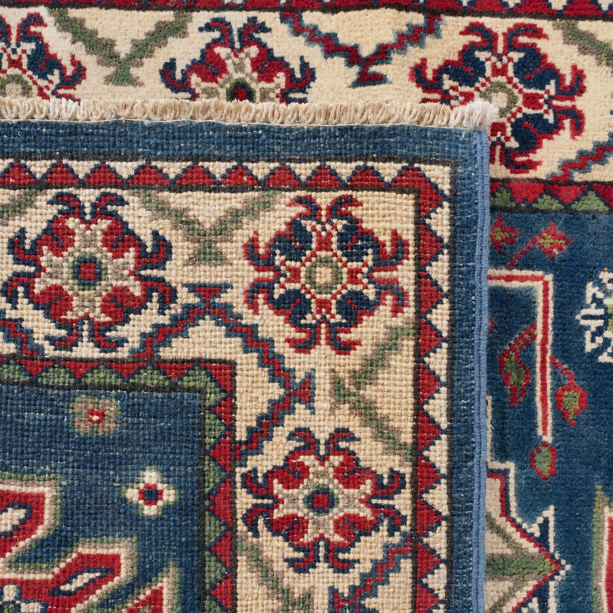 80cm x 200cm Handgeknüpft Kazak Läufer Teppich