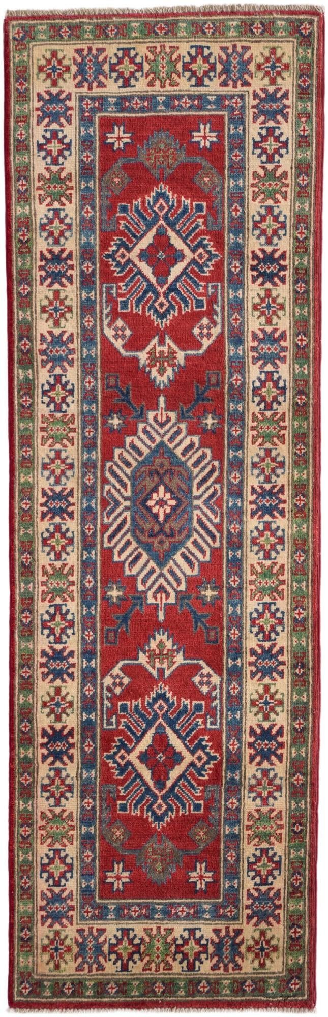 2' x 6' 3 Hand Knotted Kazak Runner Rug