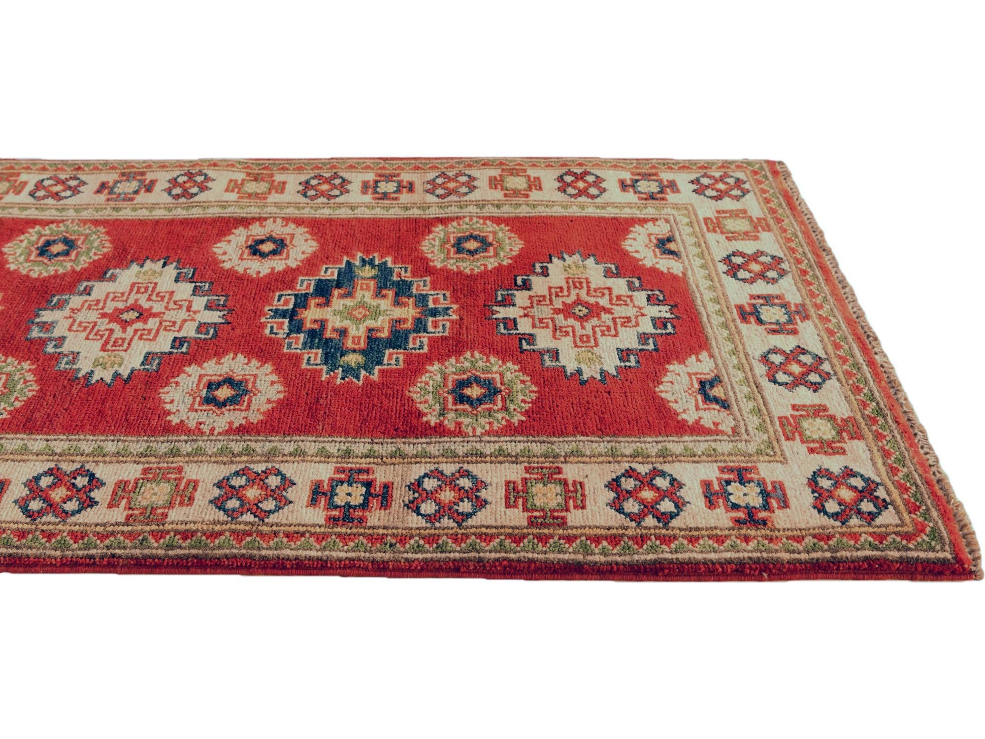 70cm x 170cm Hand Knotted Kazak Runner Rug