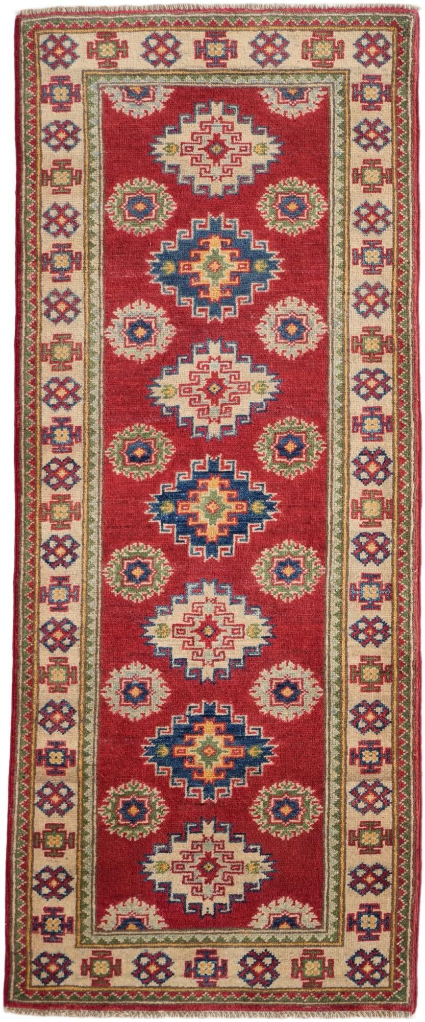 2' 4 x 5' 7 Hand Knotted Kazak Runner Rug