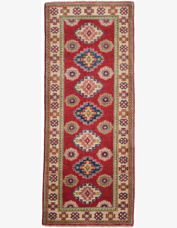 2' 4 x 5' 7 Hand Knotted Kazak Runner Rug