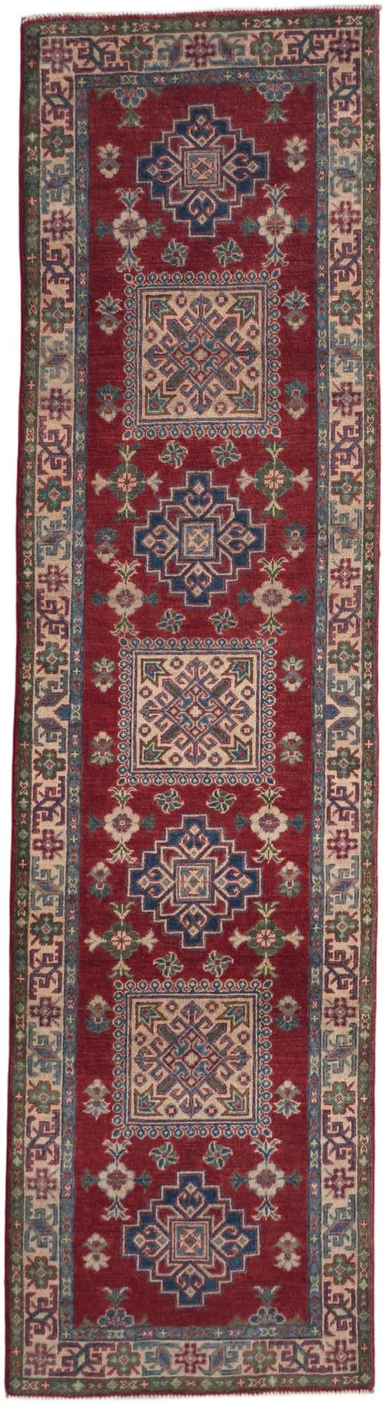 80cm x 300cm Hand Knotted Kazak Runner Rug