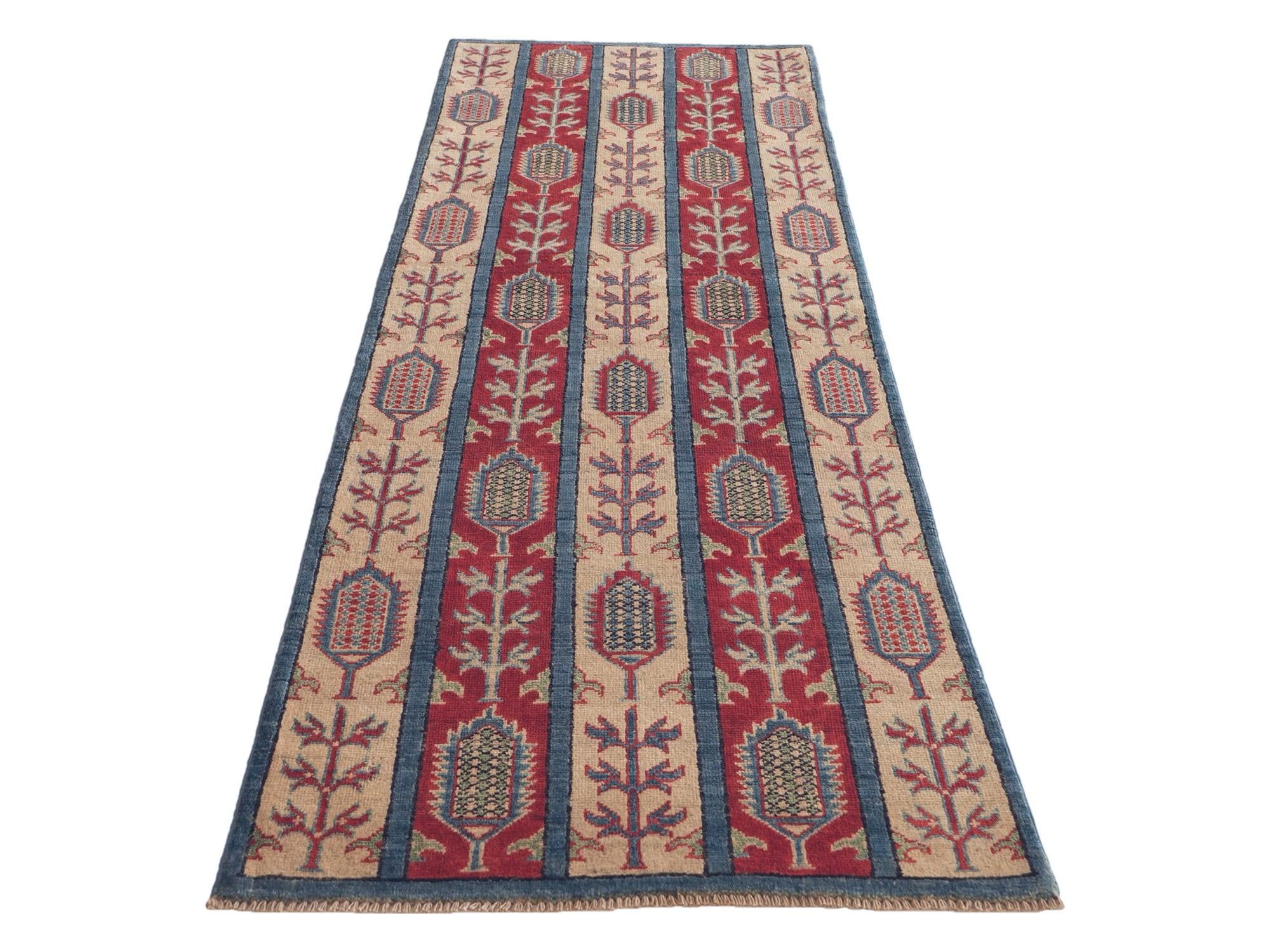 Detail image 5 of 10: 2' 9 x 8' 2 Hand Knotted Kazak Runner Rug