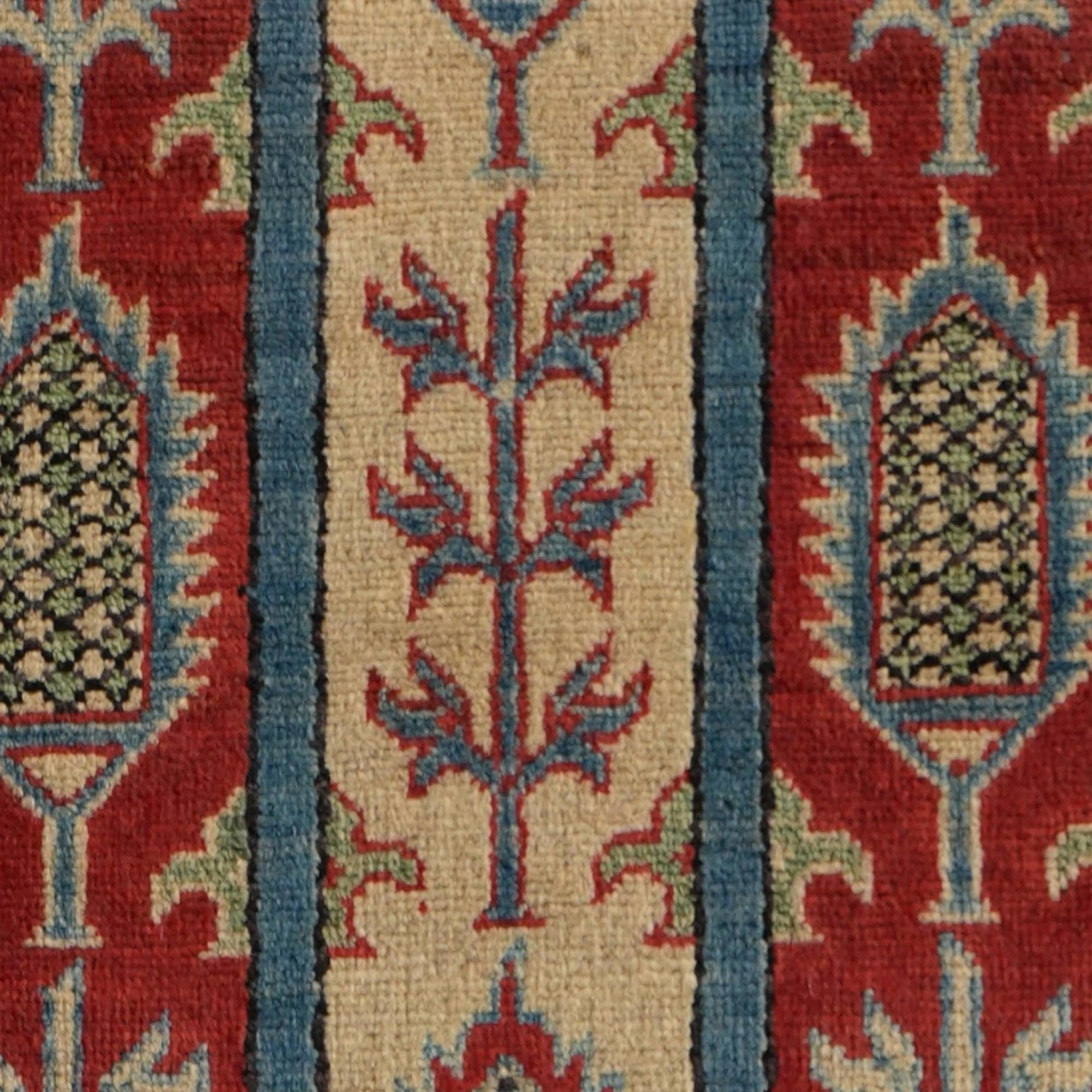 Detail image 10 of 10: 2' 9 x 8' 2 Hand Knotted Kazak Runner Rug