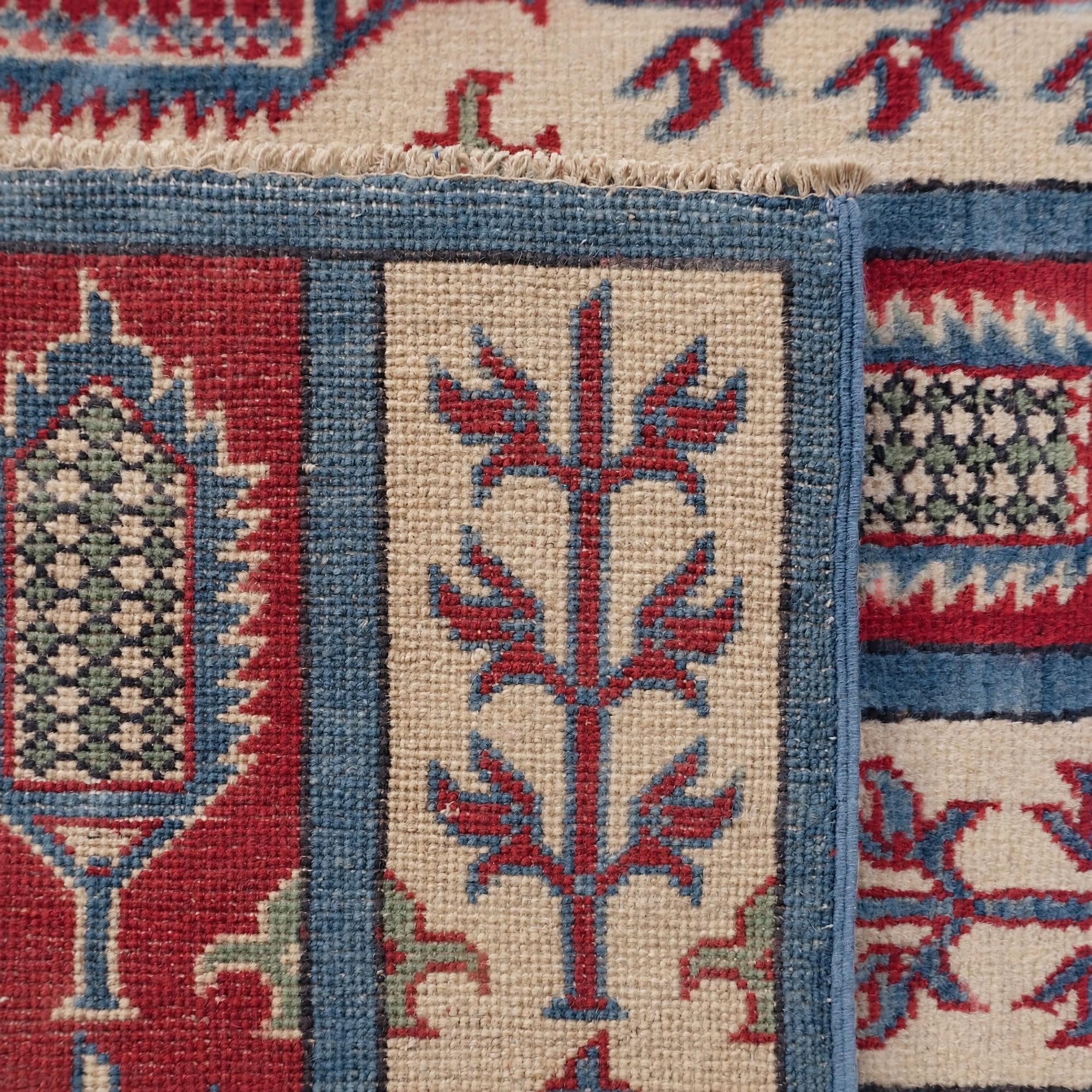 85cm x 250cm Noué main Kazak Tapis Tapis de couloir