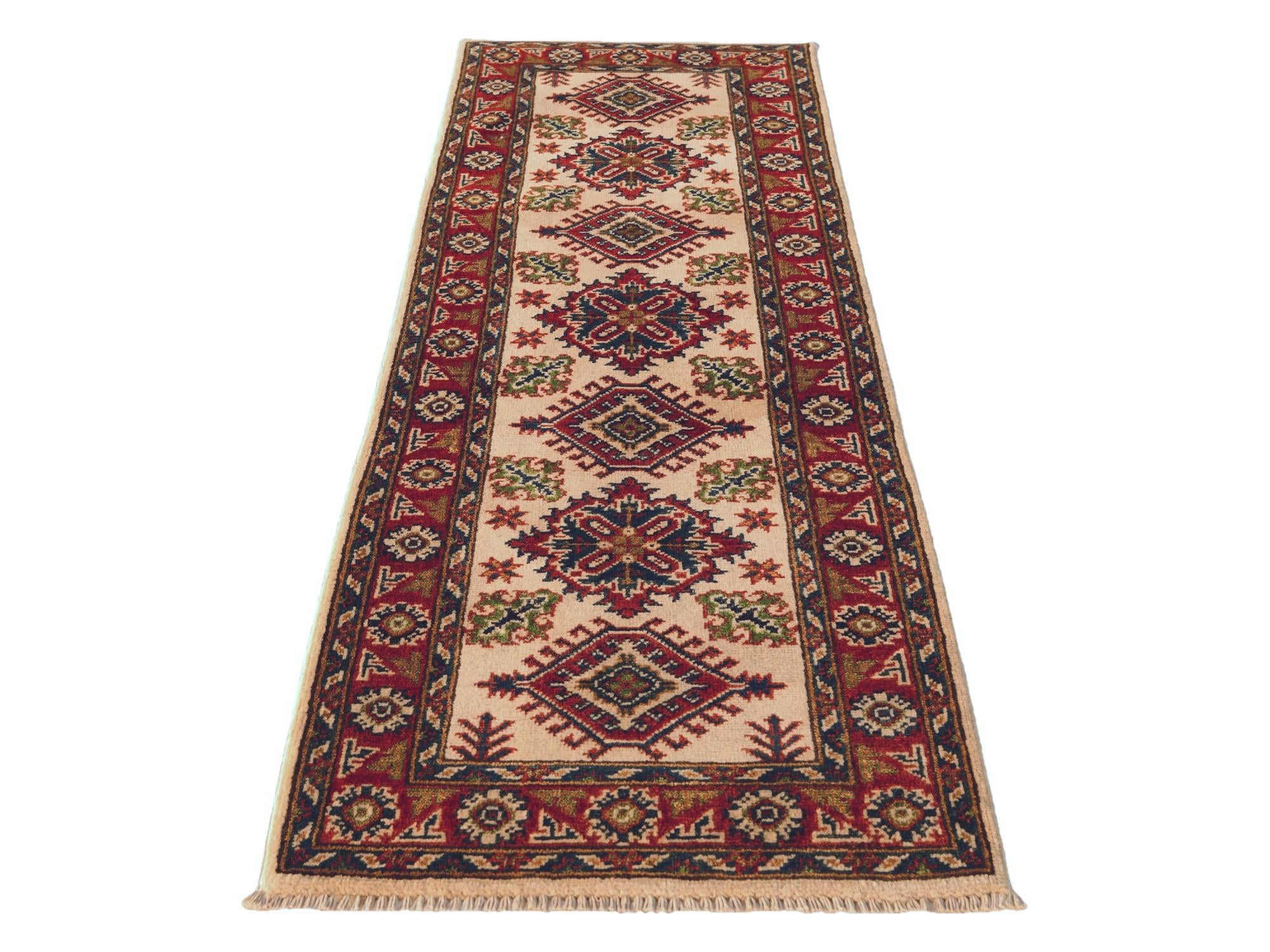 2' 1 x 6' 1 Hand Knotted Kazak Runner Rug