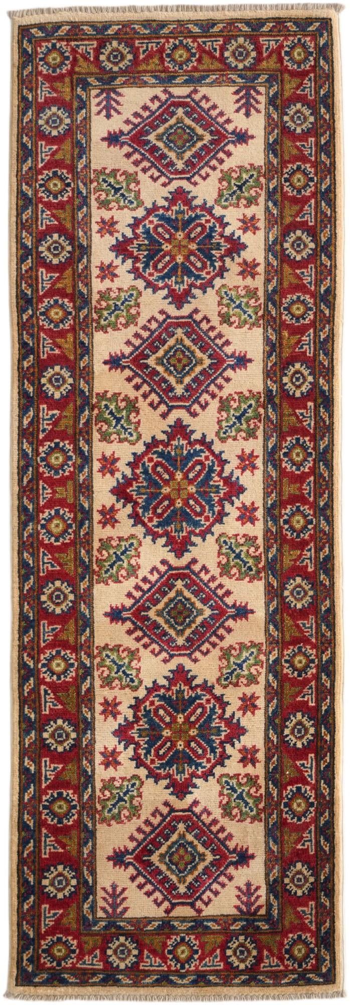 2' 1 x 6' 1 Hand Knotted Kazak Runner Rug
