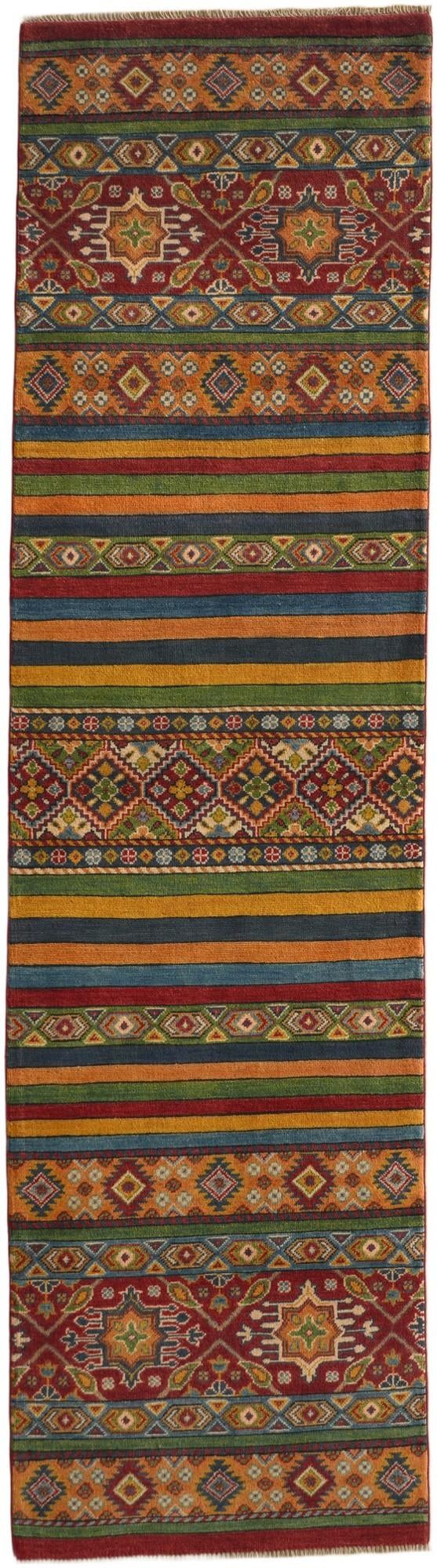 80cm x 300cm Hand Knotted Kazak Runner Rug