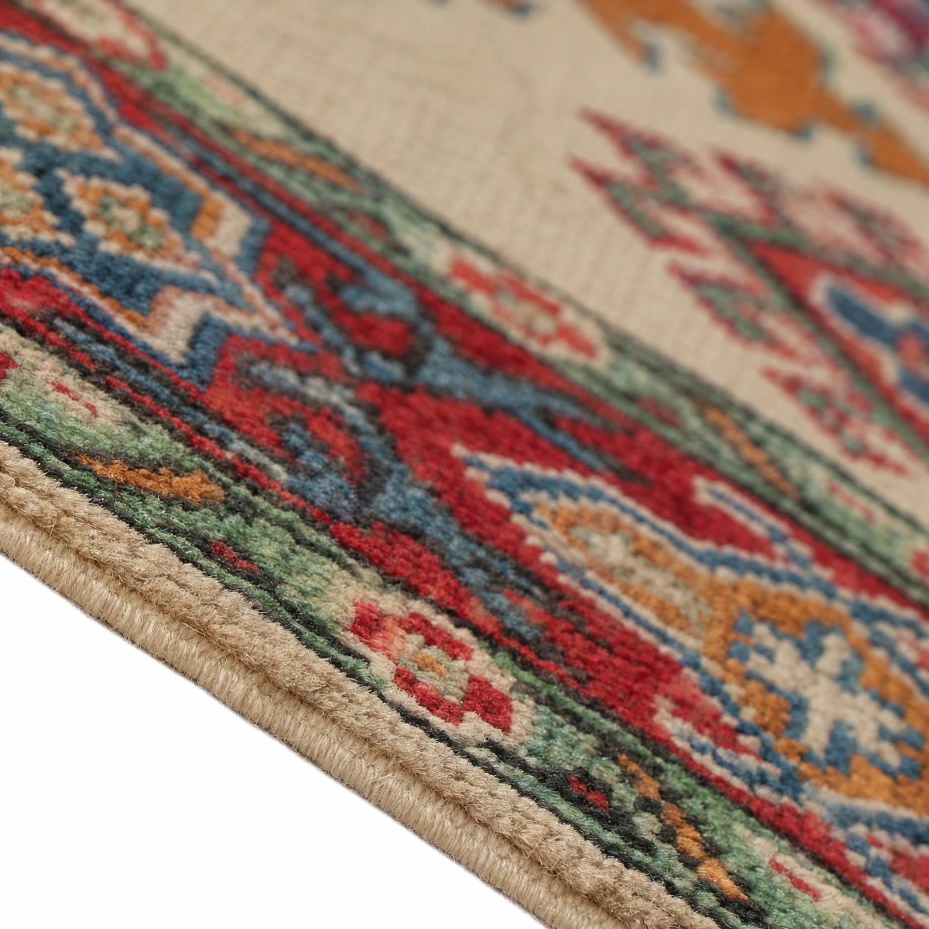 80cm x 305cm Handgeknüpft Kazak Läufer Teppich