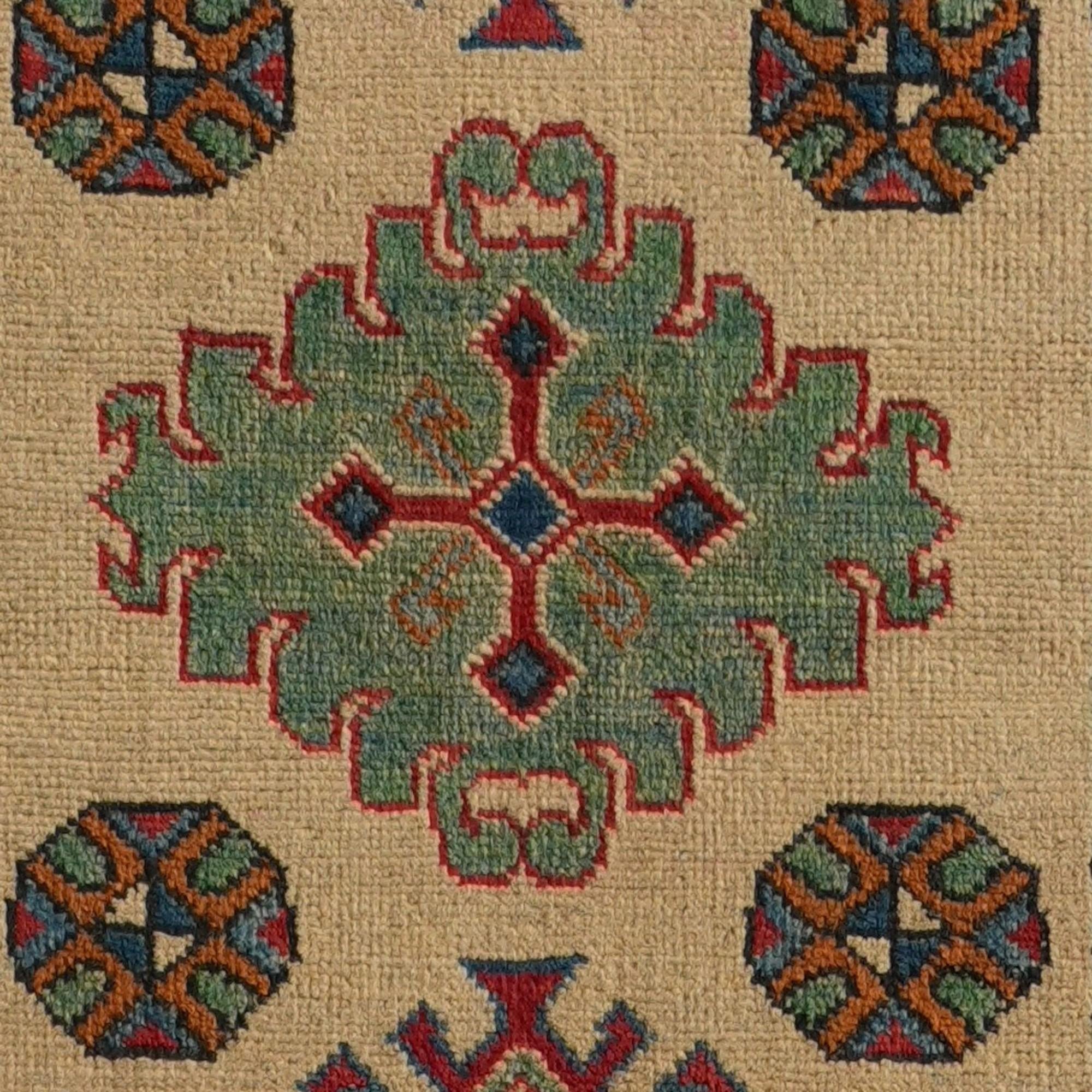 Detail image 10 of 10: 2' 7 x 10' Hand Knotted Kazak Runner Rug