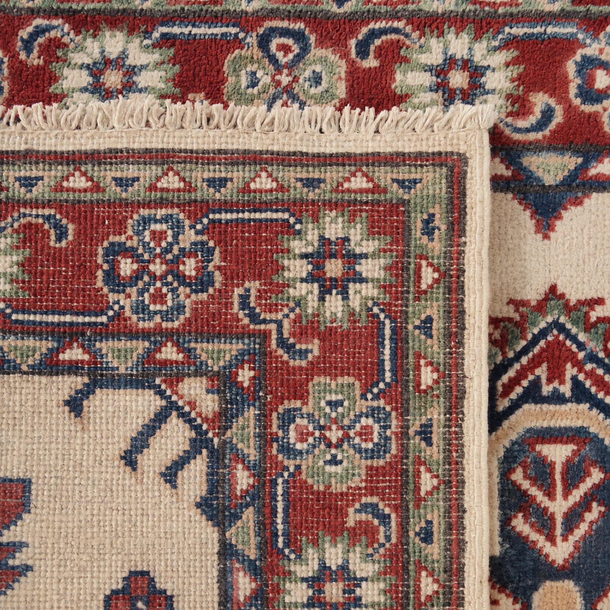 85cm x 300cm anudado a mano Kazak Alfombra Pasillera