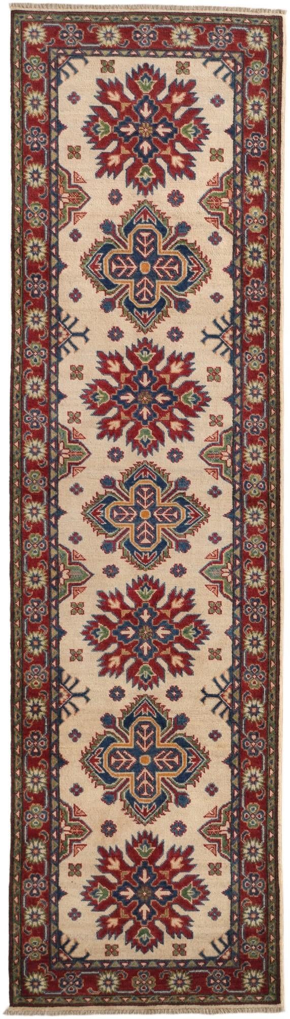 2' 9 x 9' 9 Hand Knotted Kazak Runner Rug