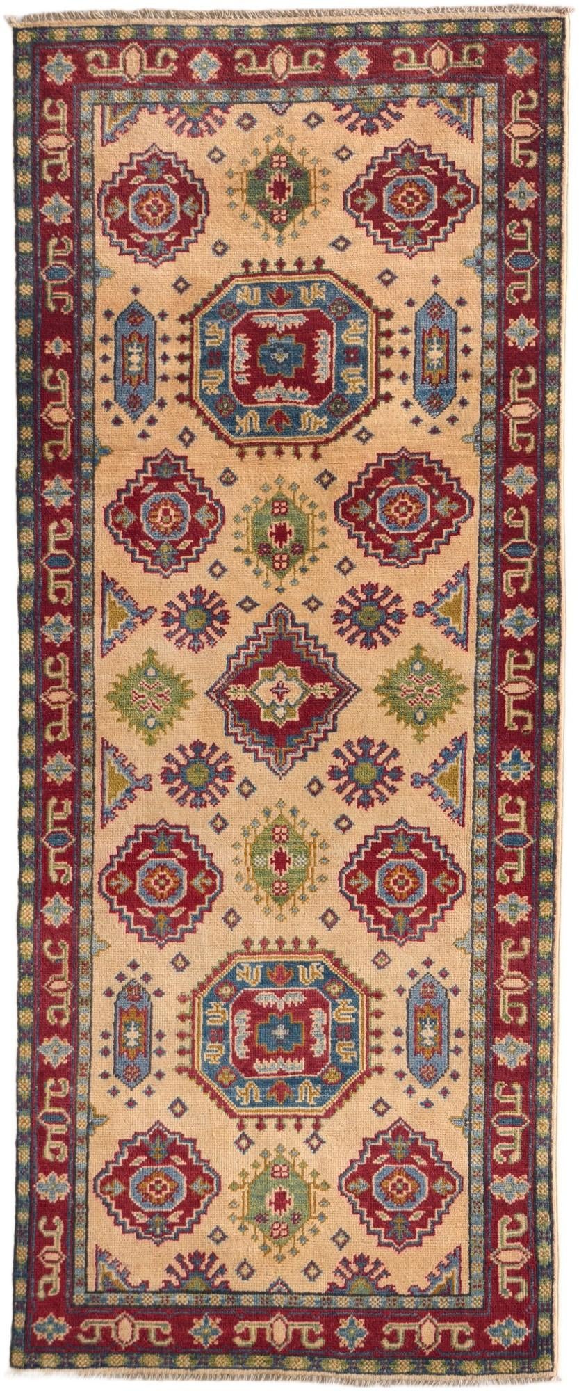 Detail image 2 of 10: 2' 8 x 6' 6 Hand Knotted Kazak Runner Rug