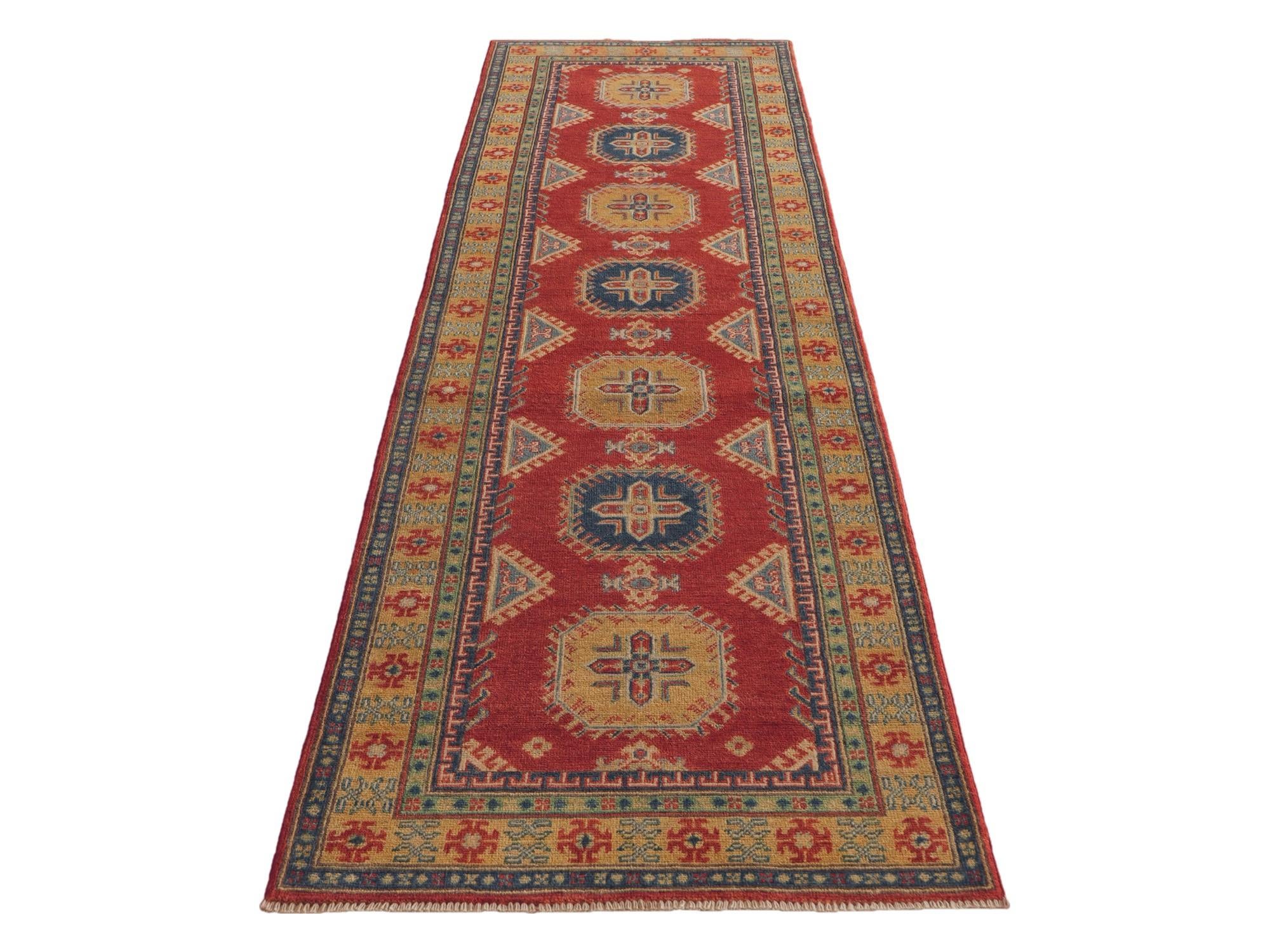 Detail image 5 of 10: 2' 9 x 10' 2 Hand Knotted Kazak Runner Rug