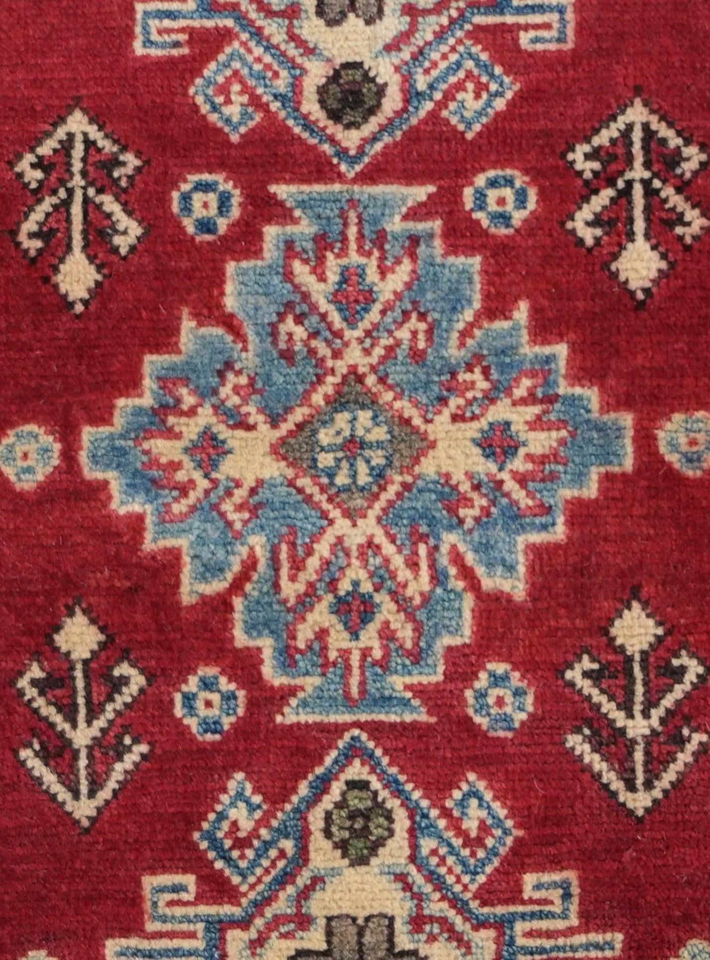 2' 1 x 5' 11 Hand Knotted Kazak Runner Rug