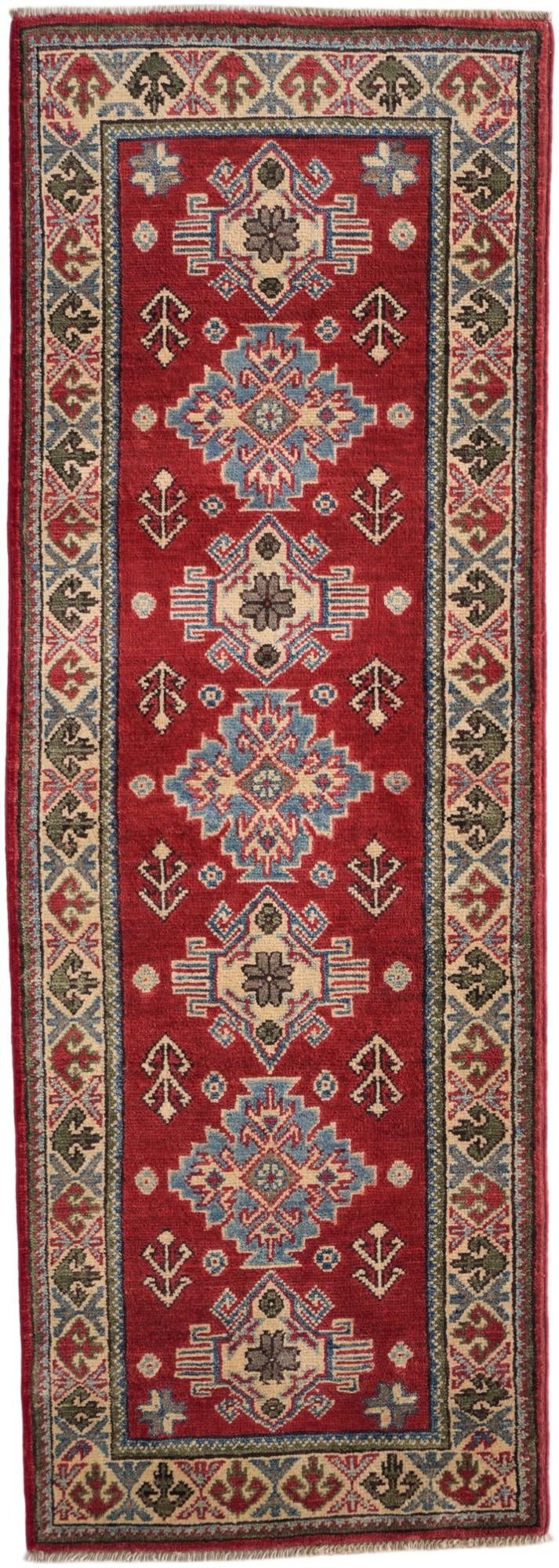 2' 1 x 5' 11 Hand Knotted Kazak Runner Rug