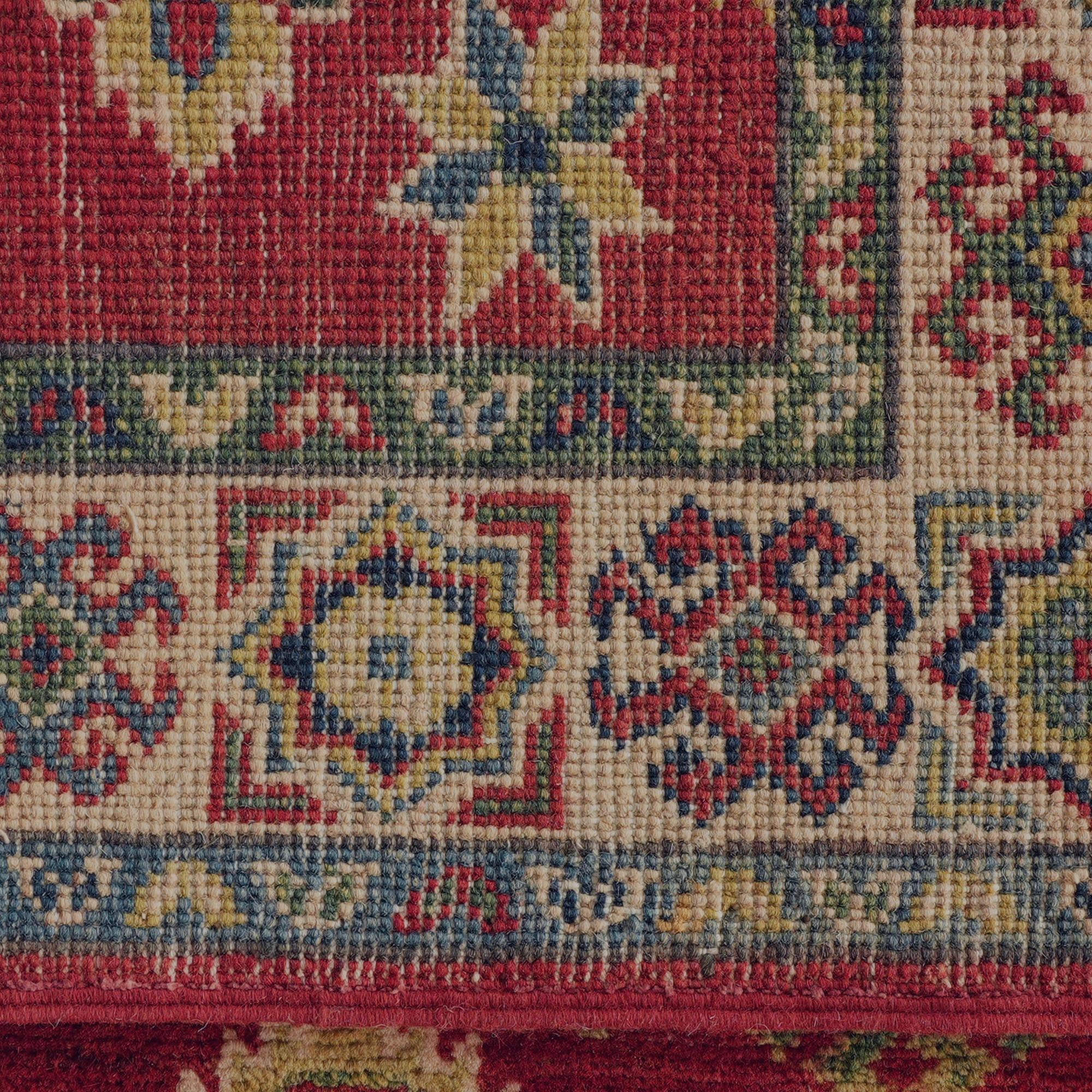 Detail image 8 of 10: 2' 7 x 9' 9 Hand Knotted Kazak Runner Rug