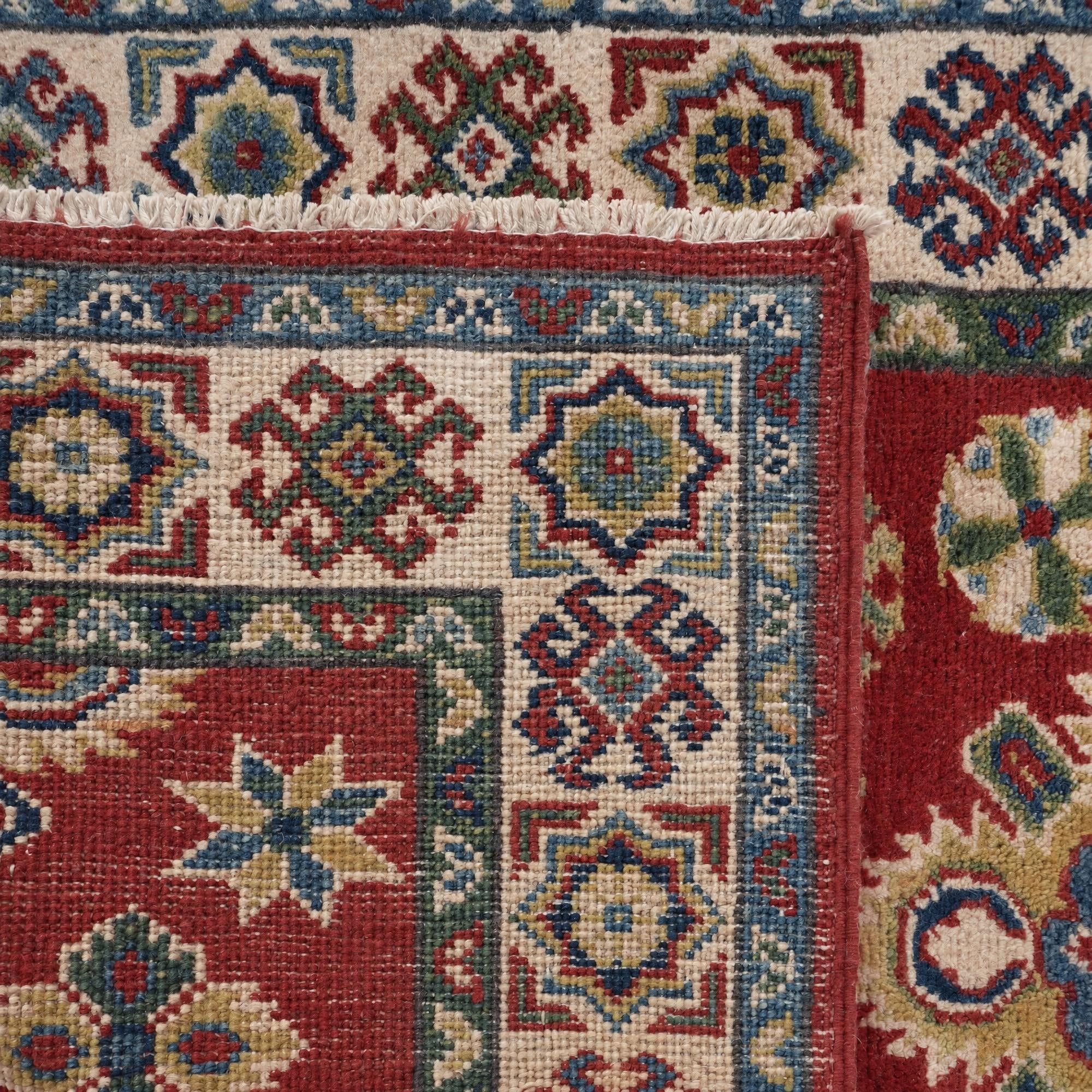 80cm x 300cm Handgeknüpft Kazak Läufer Teppich