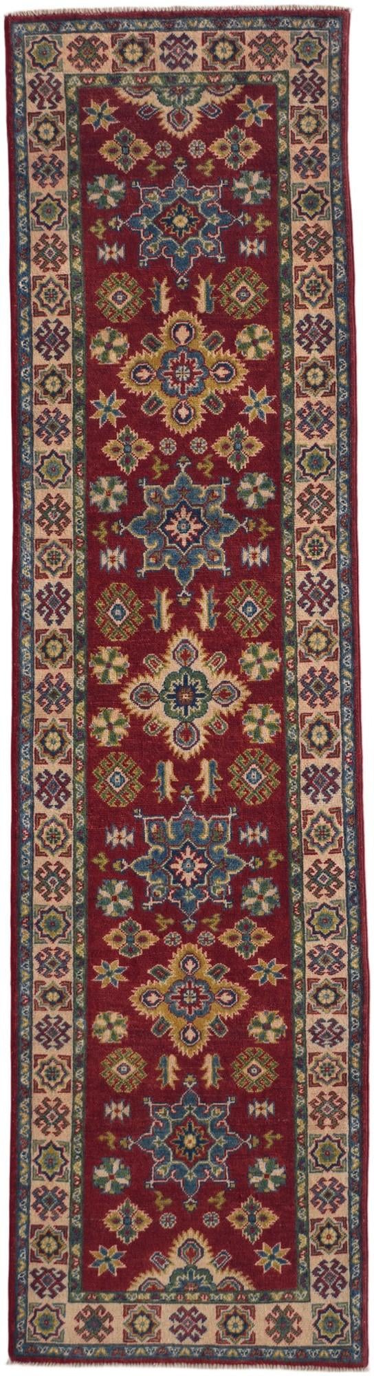 Detail image 2 of 10: 2' 7 x 9' 9 Hand Knotted Kazak Runner Rug