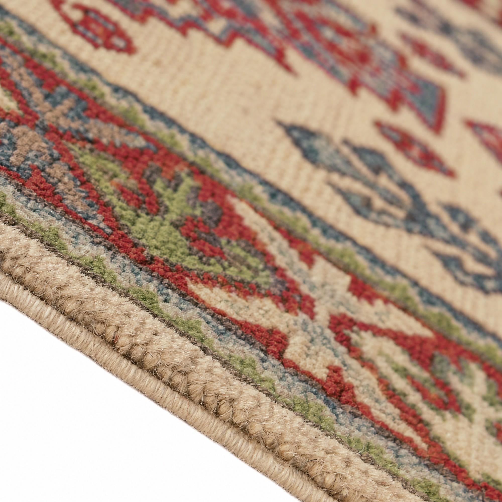 60cm x 185cm anudado a mano Kazak Alfombra Pasillera