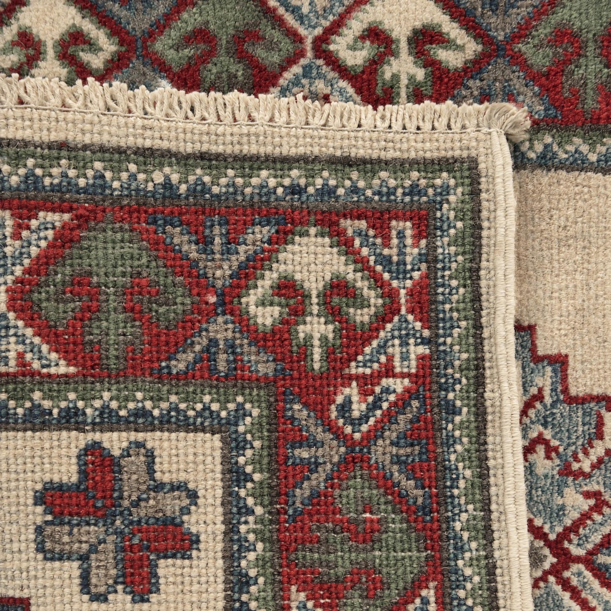 60cm x 185cm anudado a mano Kazak Alfombra Pasillera