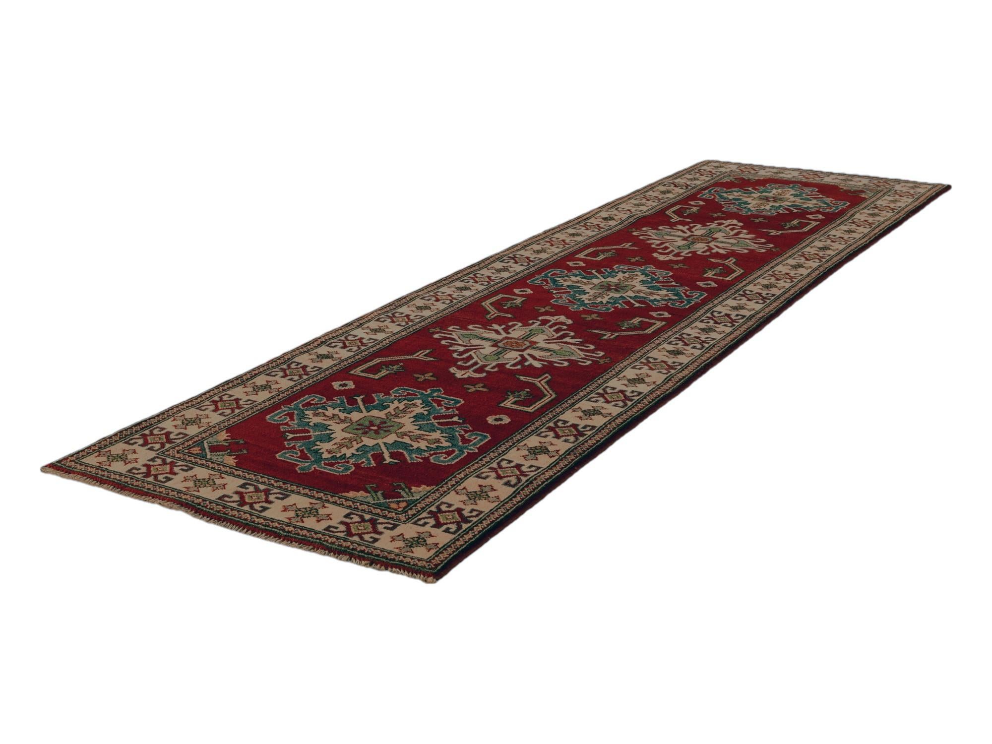 2' 10 x 9' 7 Hand Knotted Kazak Runner Rug