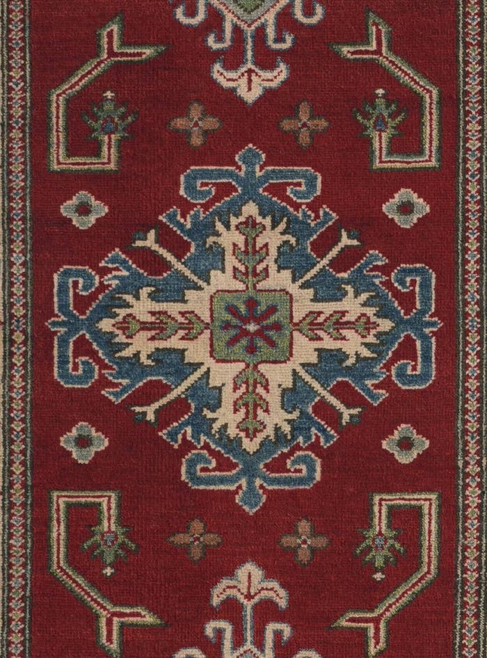 Detail image of 2' 10 x 9' 7 Hand Knotted Kazak Runner Rug