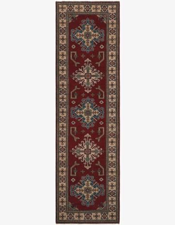 2' 10 x 9' 7 Hand Knotted Kazak Runner Rug
