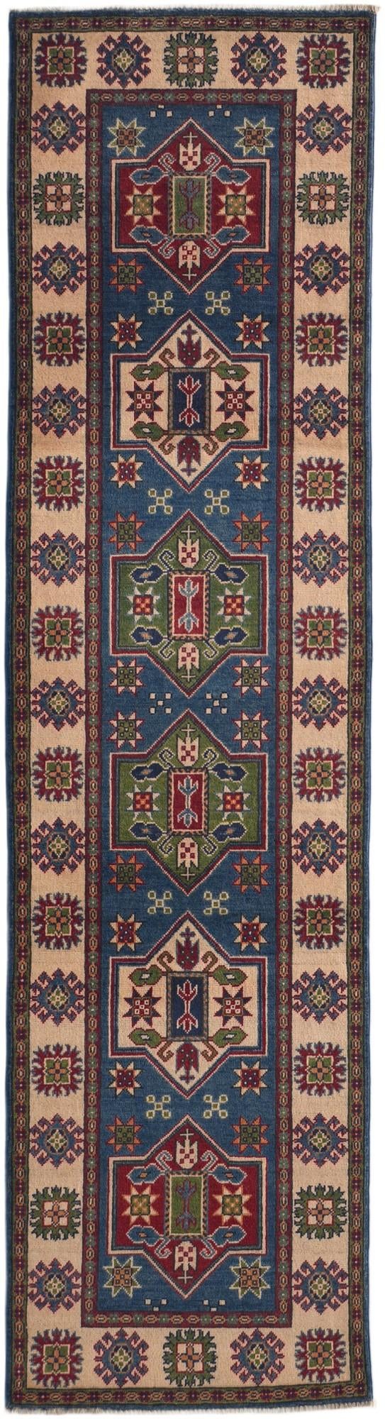 Detail image 2 of 10: 2' 8 x 10' Hand Knotted Kazak Runner Rug