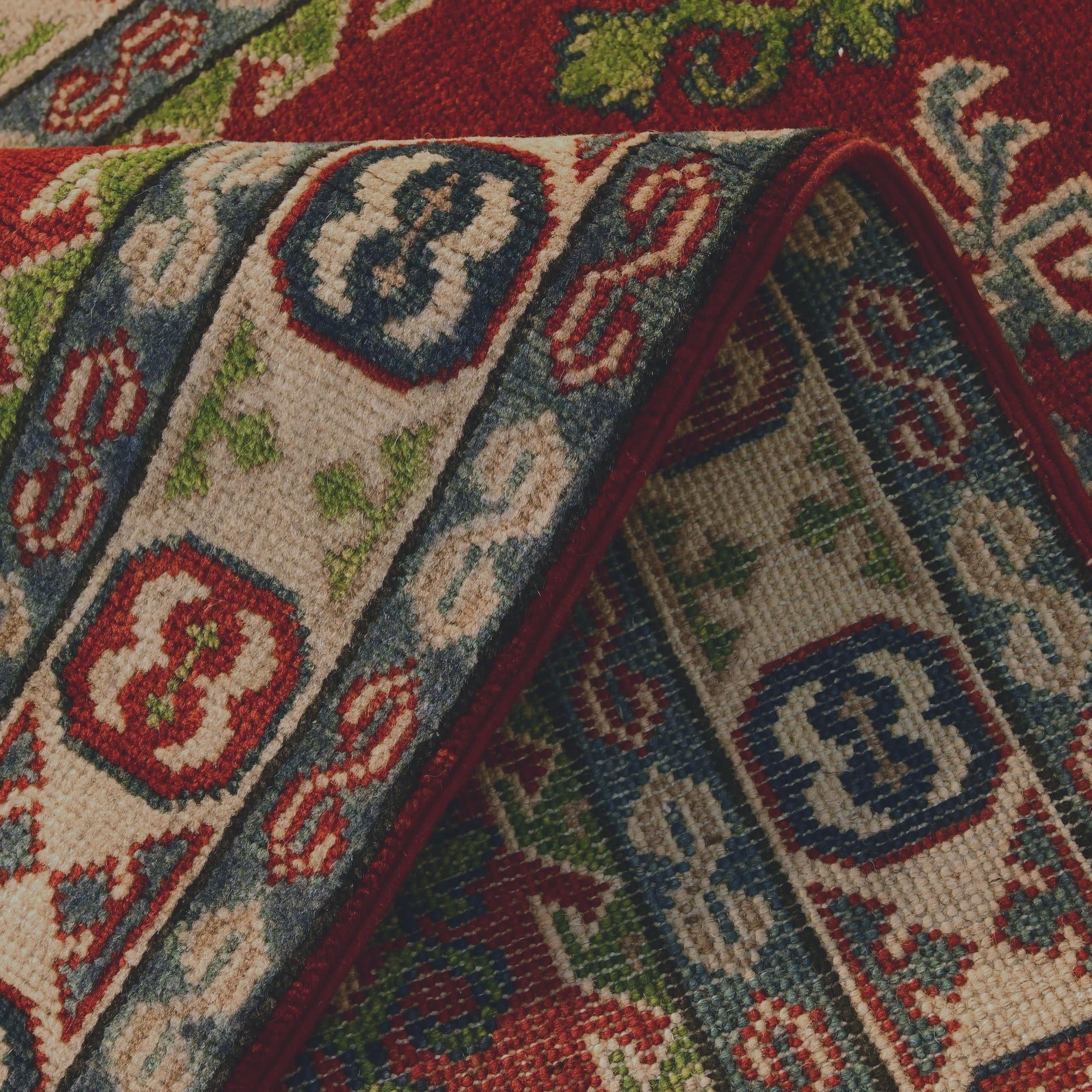 2' 9 x 9' 7 Hand Knotted Kazak Runner Rug