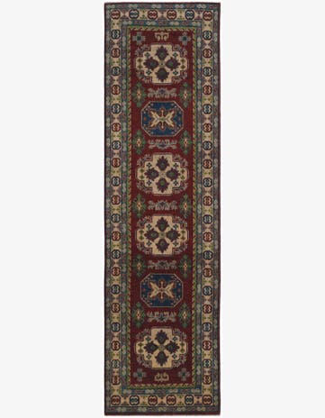 2' 9 x 9' 7 Hand Knotted Kazak Runner Rug