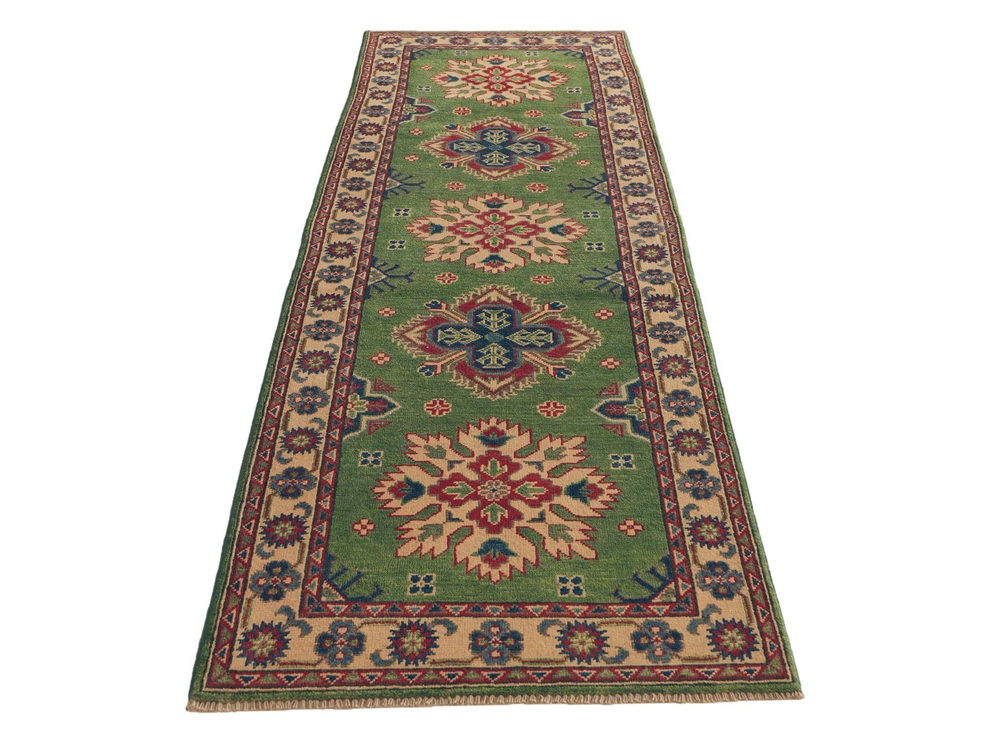 Detail image 5 of 10: 2' 10 x 8' 6 Hand Knotted Kazak Runner Rug