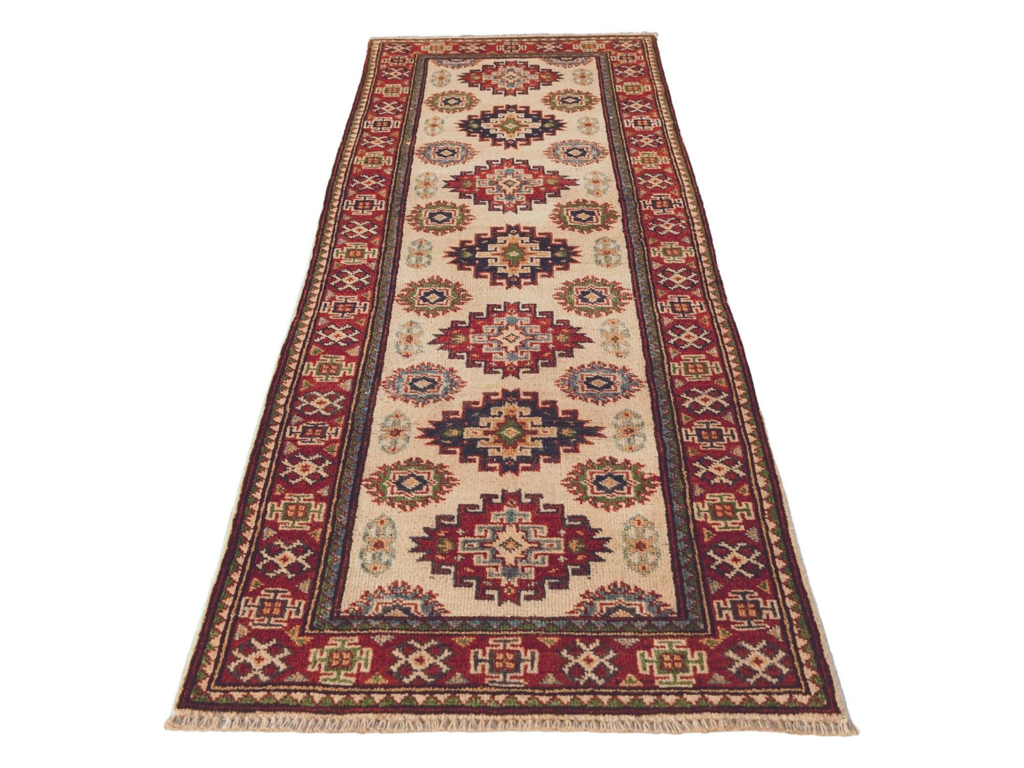 1' 11 x 6' 1 Hand Knotted Kazak Runner Rug